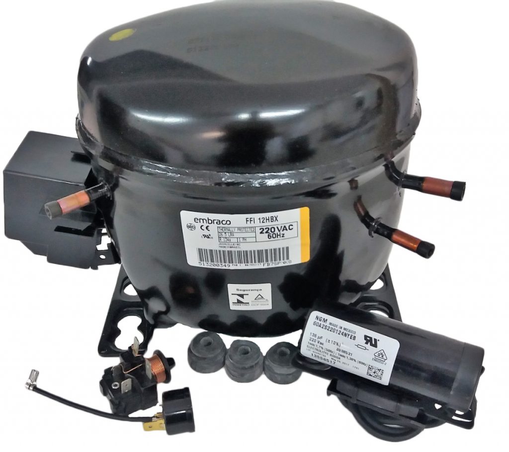 Compressor Embraco 1/3+ 220V R134a - HBP FFI 12 HBX s/ Resf